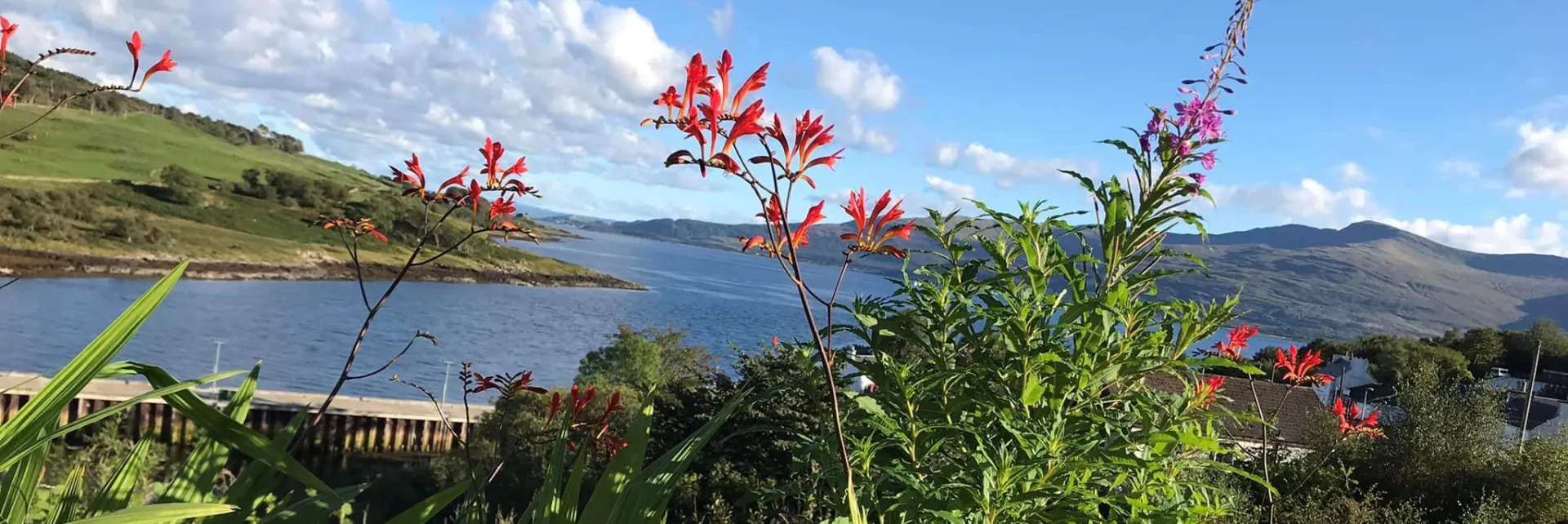 View of Sound of Mull from Castle View B&B in Morvern