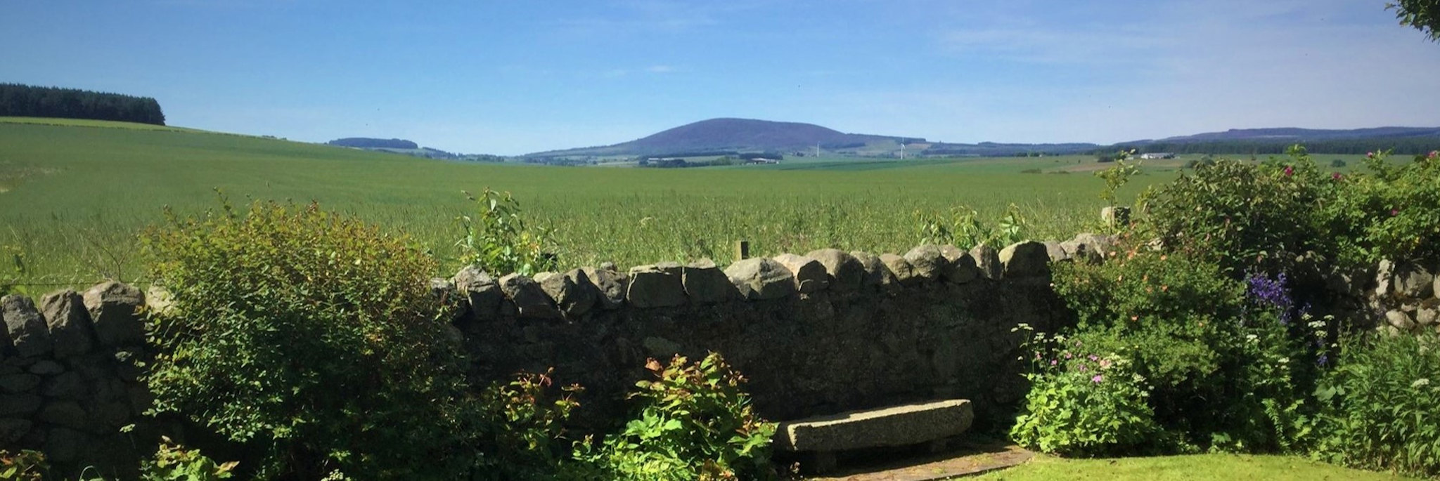 View from Brandon Lodge B&B near Portsoy