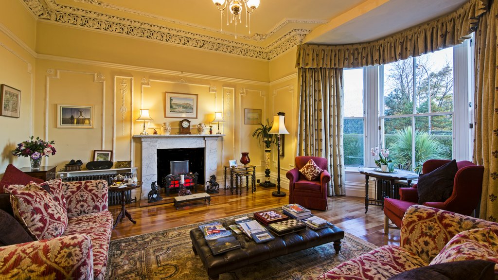 Guest lounge at Garvally House in Alloa 