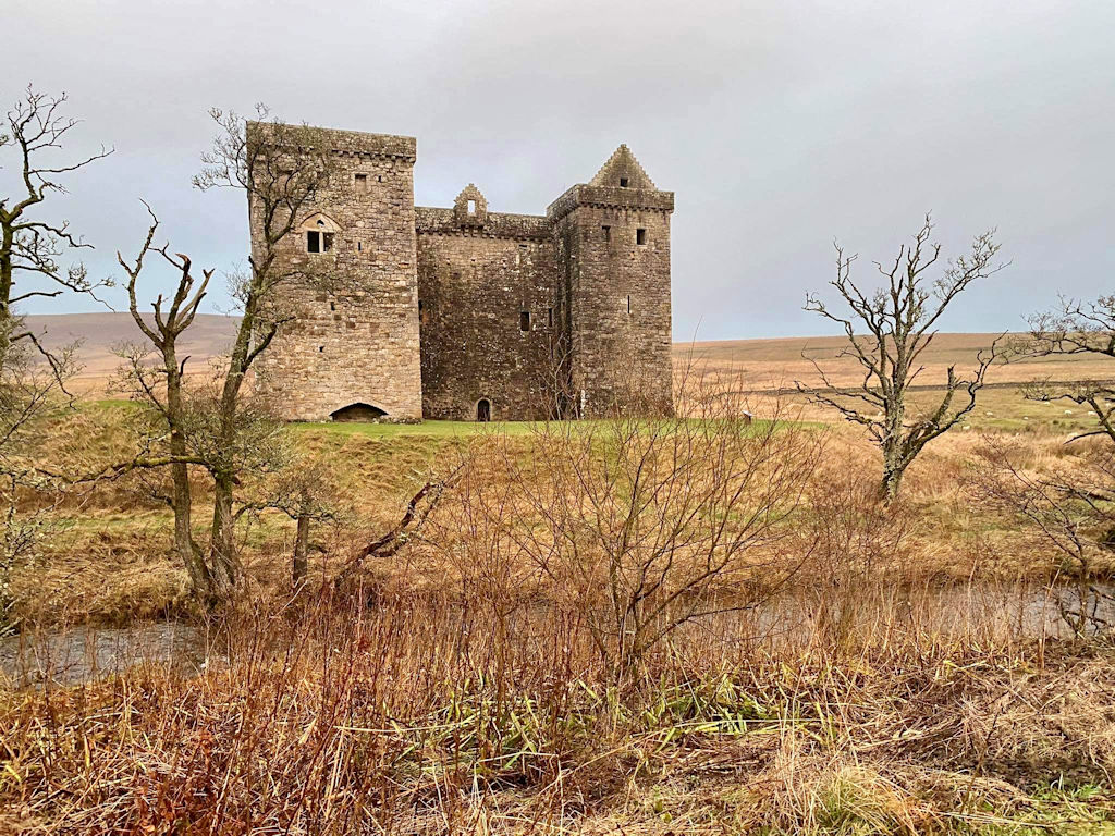 Hermitage Castle in the Scottish Borders