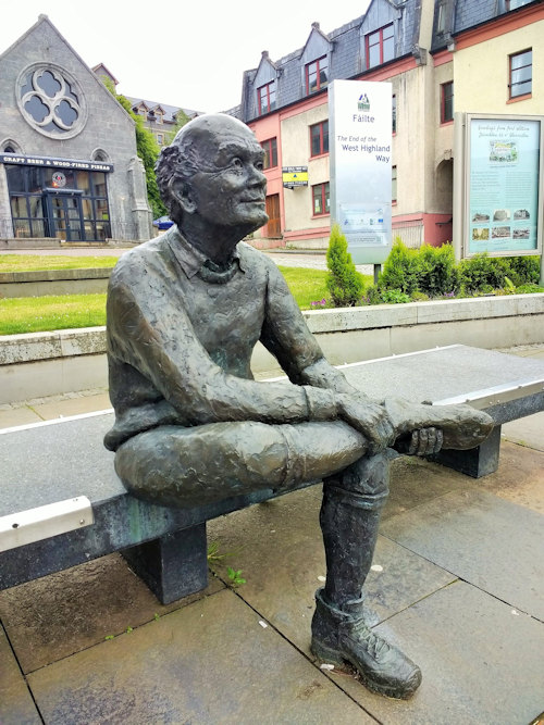 Sore feet bronze sculpture in Fort William