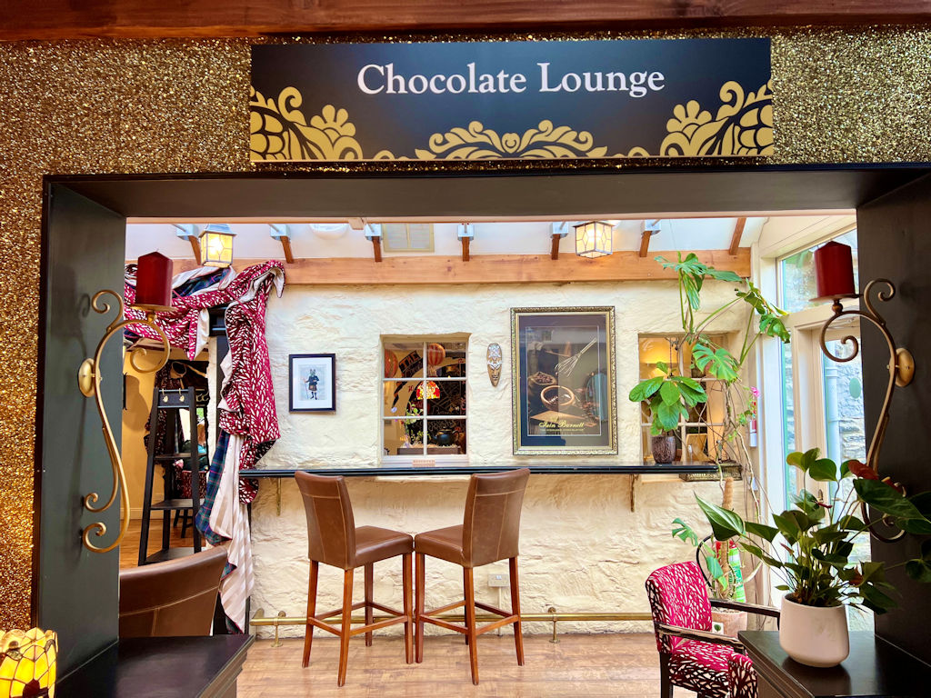 Chocolate lounge at The Highland Chocolatier in Perthshire