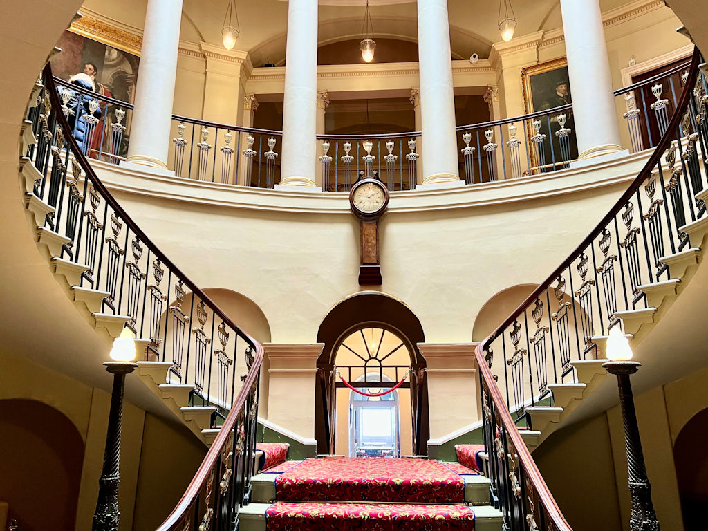 Ornate staircase at Culzean Castle