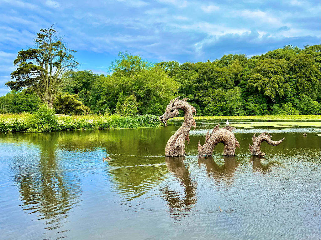 Swan pond at Culzean Castle, Ayrshire