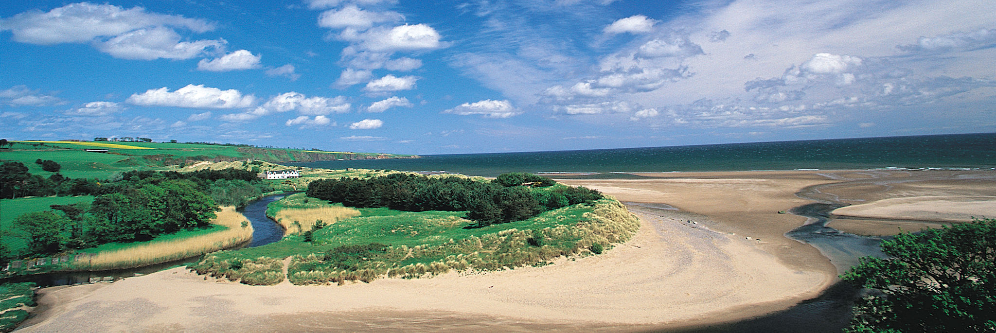 Lunan Bay in North East Scotland