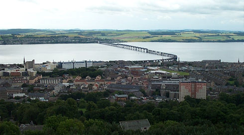 View over Tay estuary