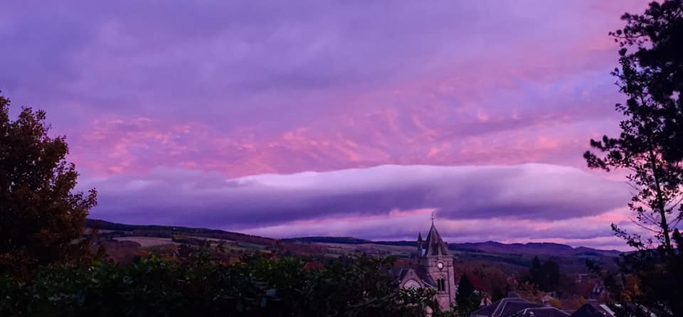 Sunset in Pitlochry, Perthshire