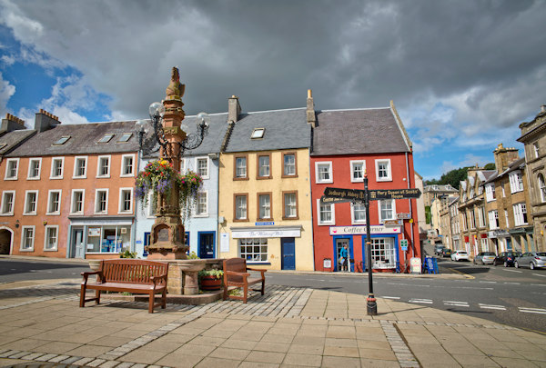 Jedburgh town centre, Scotland