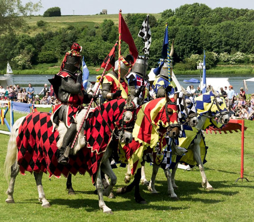 Jousting at Linlithgow palace, Scotland