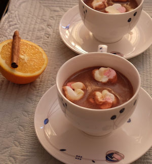 Cinnamon and Orange Hot Chocolate