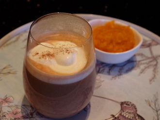 Pumpkin chocolate latte