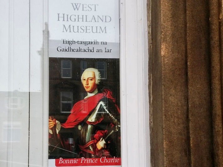 Bonnie Prince Charlie at West Highland Museum in Fort William