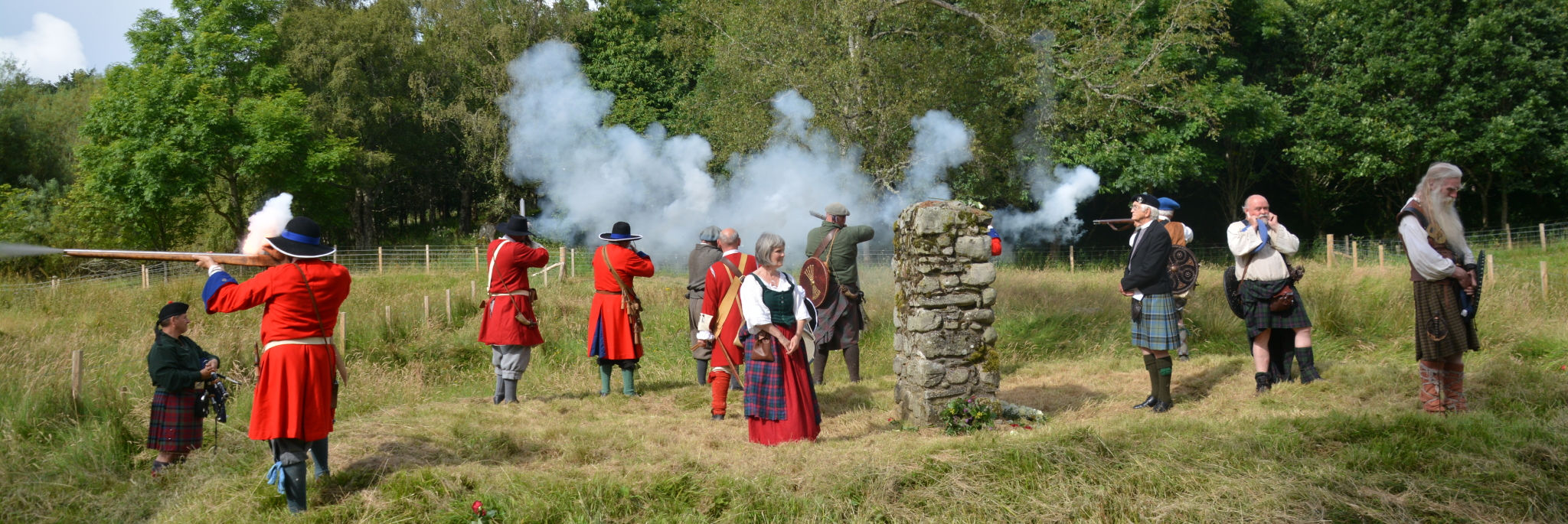 Soldiers of Killiecrankie in Scotland