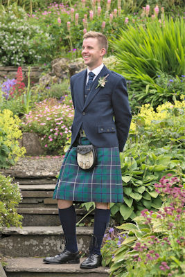 Scottish wedding - man in kilt