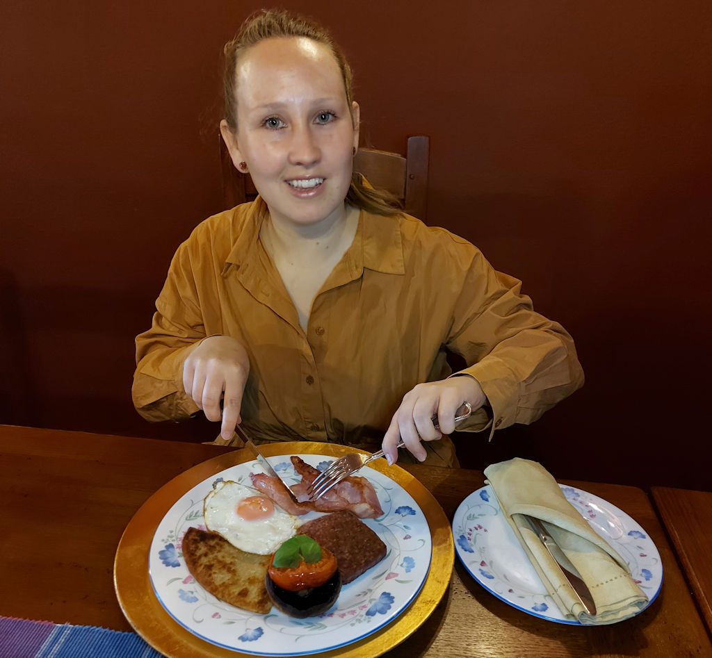 Breakfast at Newton Farm B&B in Angus