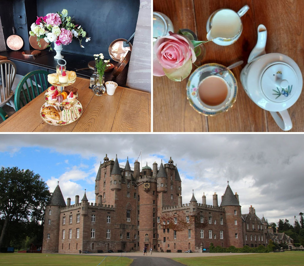 Afternoon tea at Glamis Castle in Angus