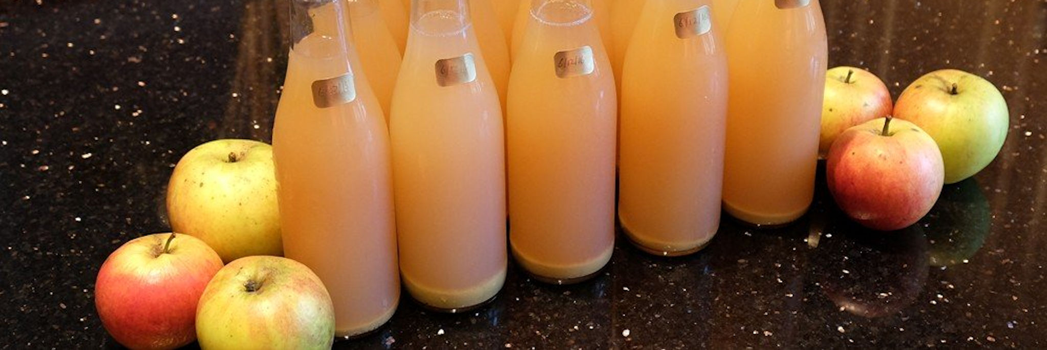 Homemade apple juice