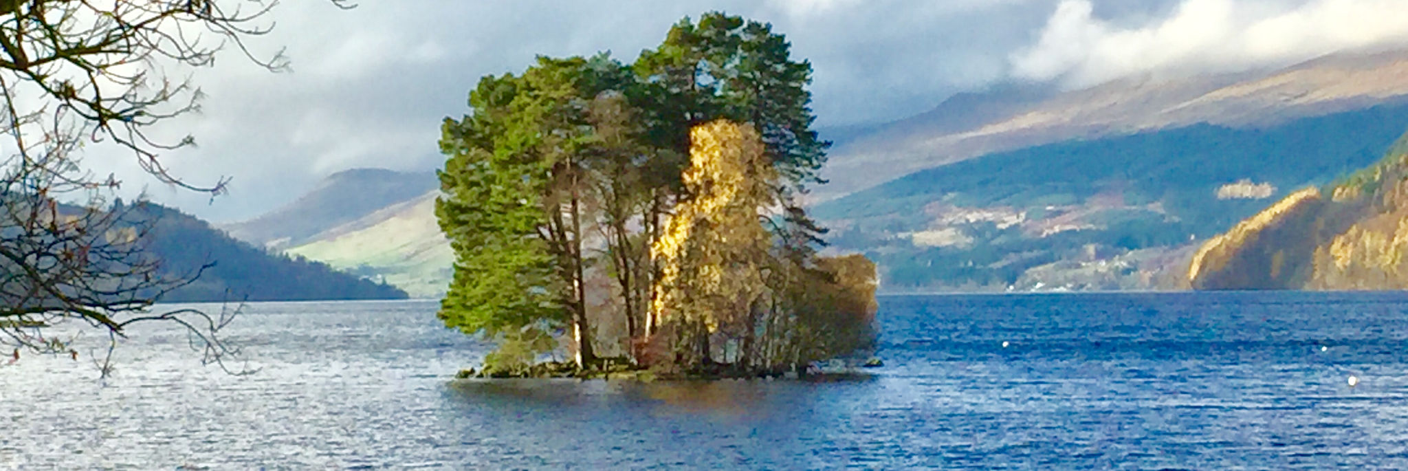 Autumn trees at Loch Tay, Perthshire