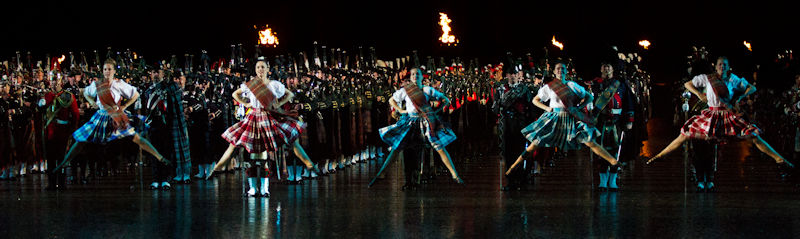 Highland dancers at the Edinburgh Tattoo