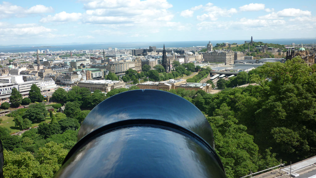 Edinburgh panorama from the Castle
