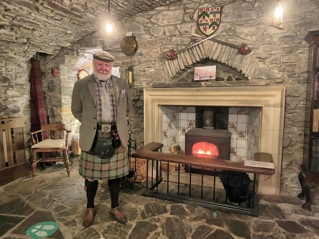 Tour guide at Eilean Donan Castle