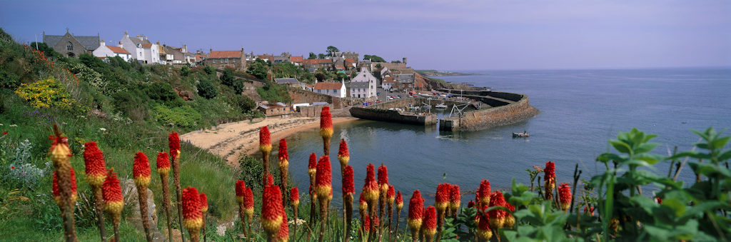 Crail harbour in Fife