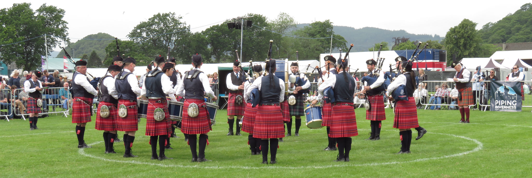 Pipe band, Inverness, Scotland