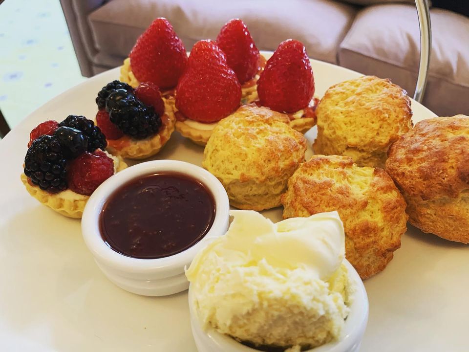 Scones at Woodcroft House in Perth