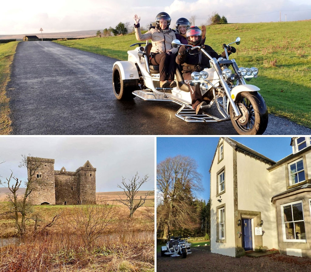 Trike tour from Abbotshaw House to Hermitage Castle