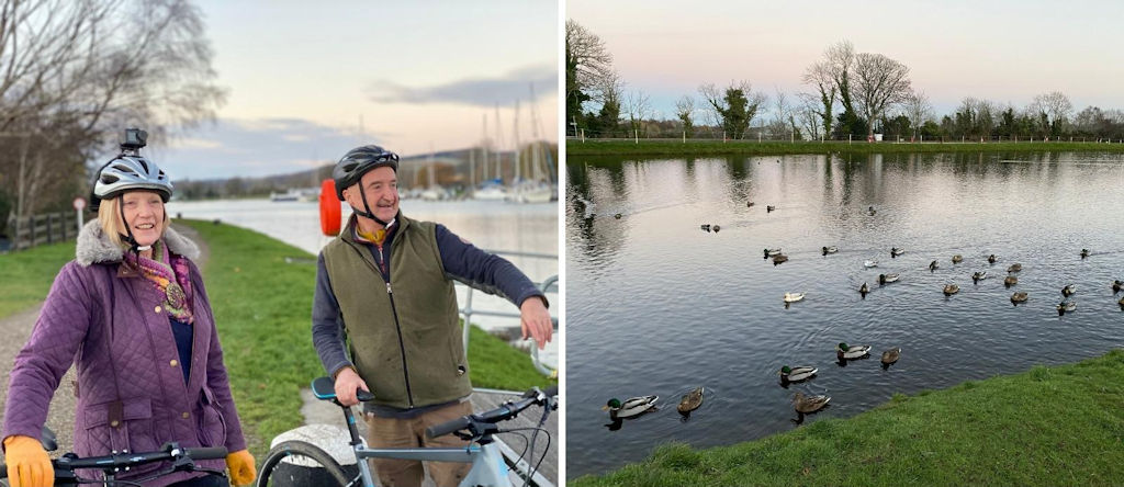 Cycling on the Caledonian Canal in Inverness