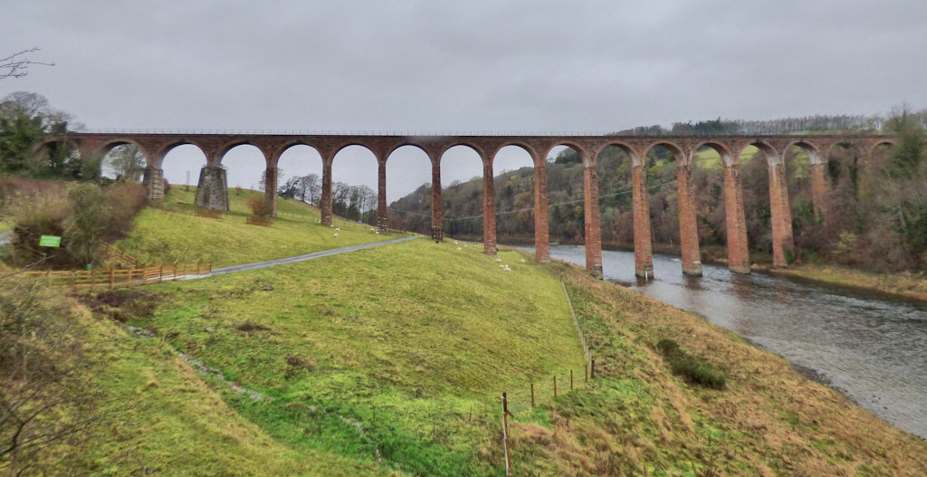Leaderfoot viaduct in the Scottish Borders