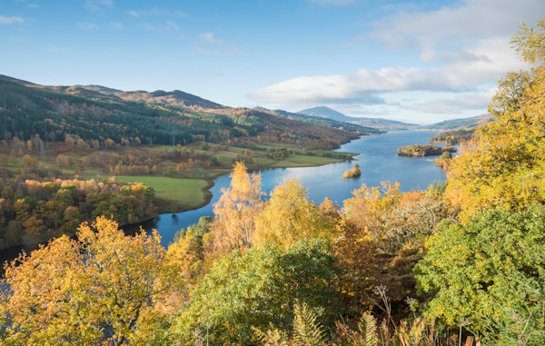 Queen's View over Loch Tummel, Perthshire. Photo by Kenny Lam / Visit Scotland