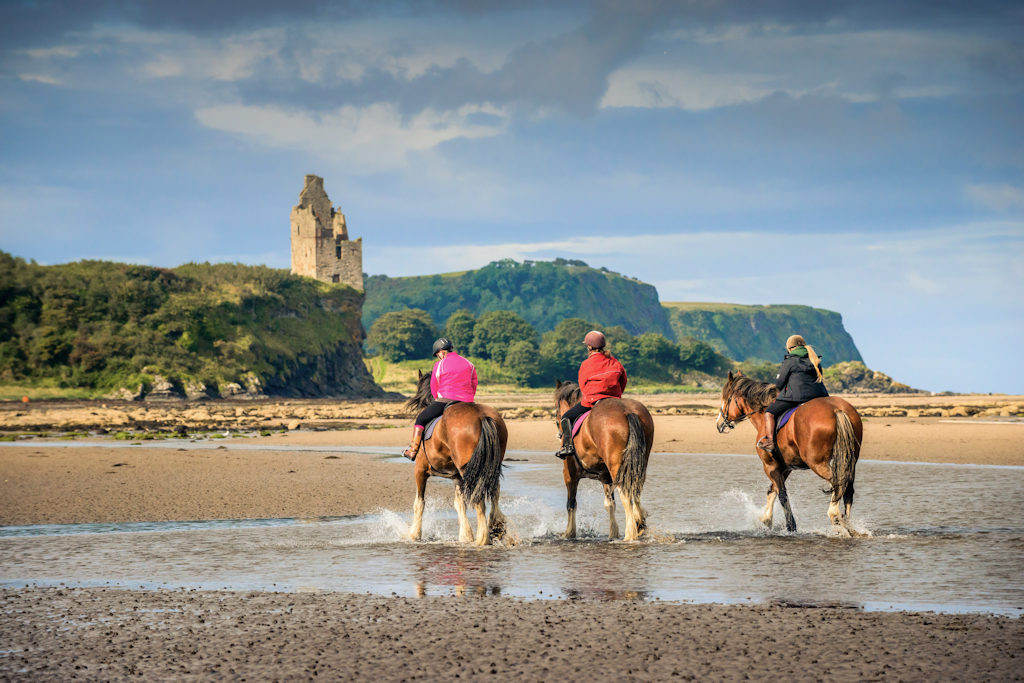 Horseriding on the beach at Ayr